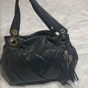 Black purse that is great for a night out in town